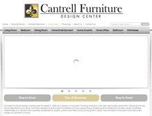 Tablet Screenshot of cantrellfurniture.com